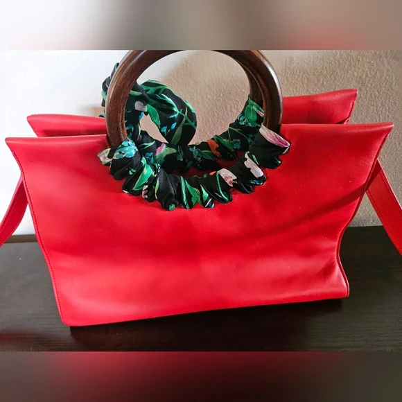 RARE Gorgeous, Red Kate Spade Ridgefield Street Katrina Handbag - Picture 4 of 13